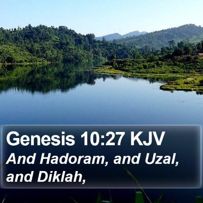 Genesis 10:27 KJV Bible Verse Image
