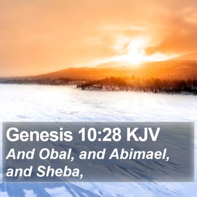 Genesis 10:28 KJV Bible Verse Image