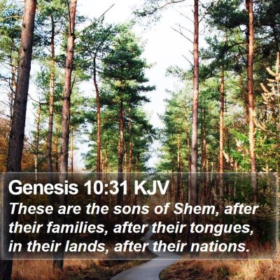 Genesis 10:31 KJV Bible Verse Image