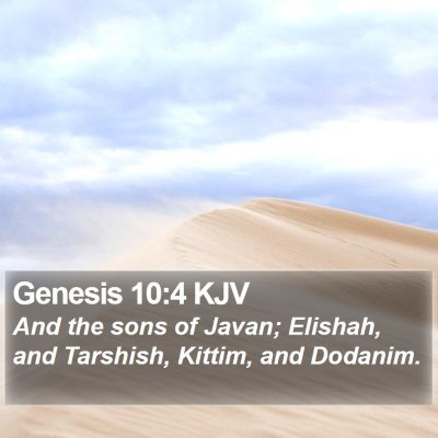 Genesis 10:4 KJV Bible Verse Image