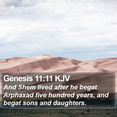 Genesis 11:11 KJV Bible Verse Image