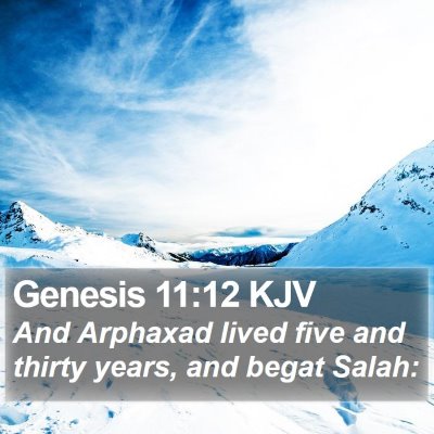 Genesis 11:12 KJV Bible Verse Image