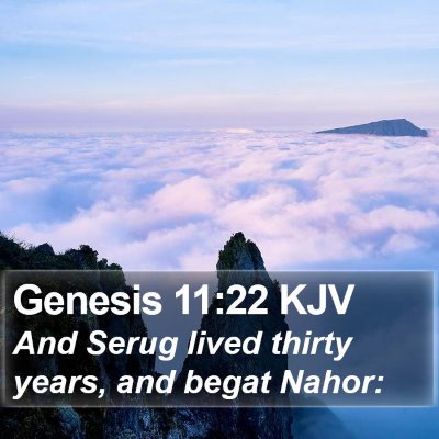 Genesis 11:22 KJV Bible Verse Image