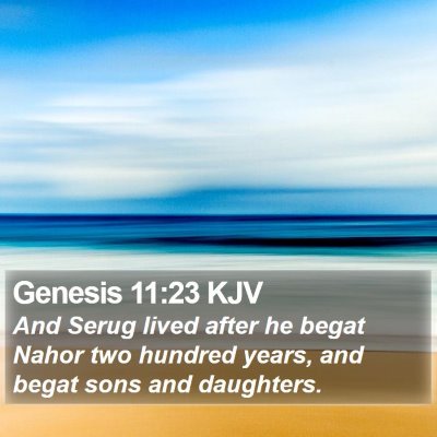 Genesis 11:23 KJV Bible Verse Image