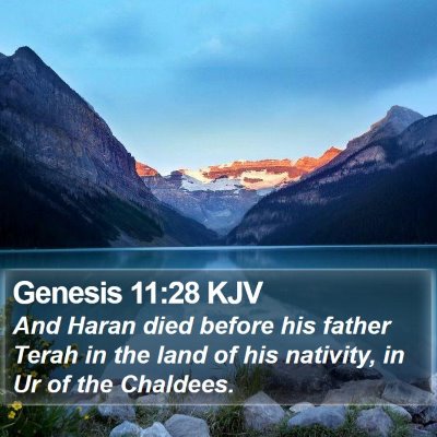Genesis 11:28 KJV Bible Verse Image