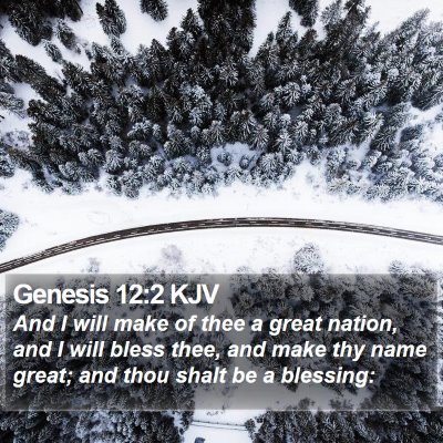 Genesis 12:2 KJV Bible Verse Image