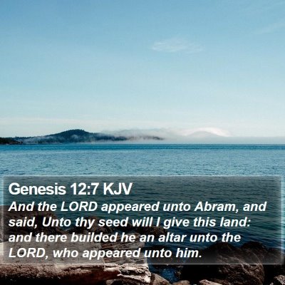 Genesis 12:7 KJV Bible Verse Image