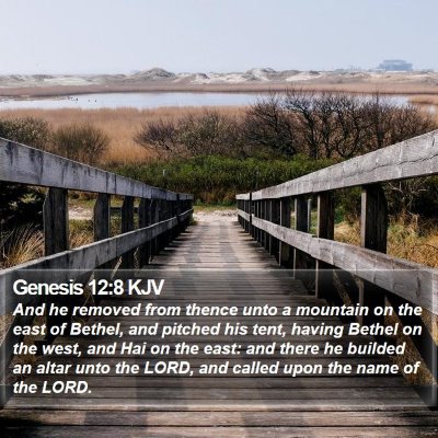 Genesis 12:8 KJV Bible Verse Image