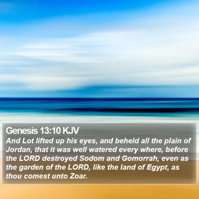 Genesis 13:10 KJV Bible Verse Image