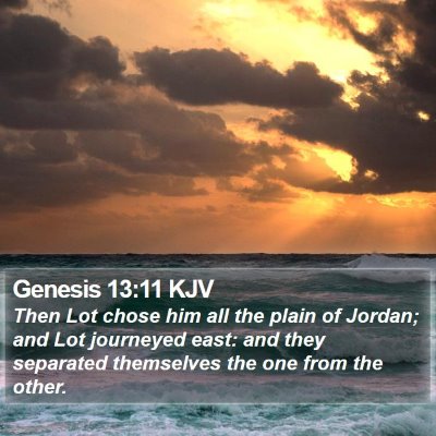 Genesis 13:11 KJV Bible Verse Image