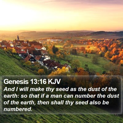 Genesis 13:16 KJV Bible Verse Image