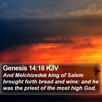Genesis 14:18 KJV Bible Verse Image