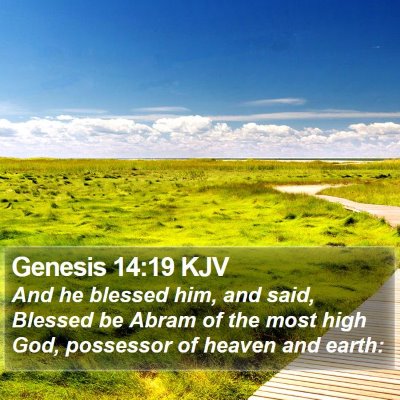 Genesis 14:19 KJV Bible Verse Image