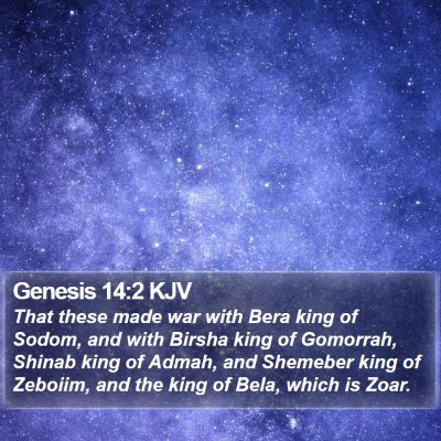 Genesis 14:2 KJV Bible Verse Image