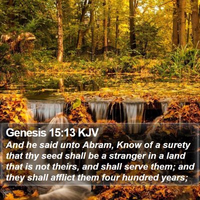 Genesis 15:13 KJV Bible Verse Image
