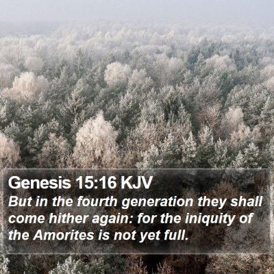 Genesis 15:16 KJV Bible Verse Image