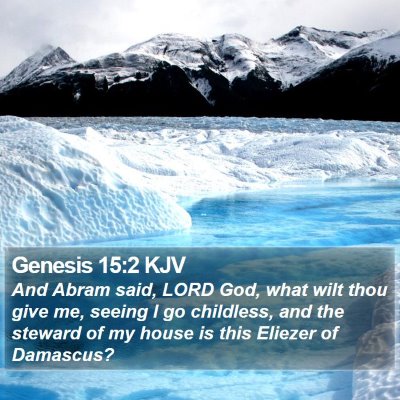 Genesis 15:2 KJV Bible Verse Image