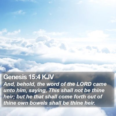 Genesis 15:4 KJV Bible Verse Image