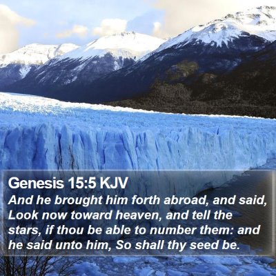 Genesis 15:5 KJV Bible Verse Image