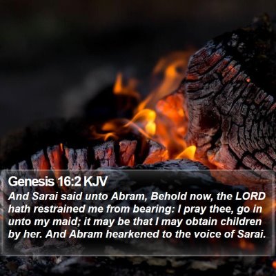 Genesis 16:2 KJV Bible Verse Image
