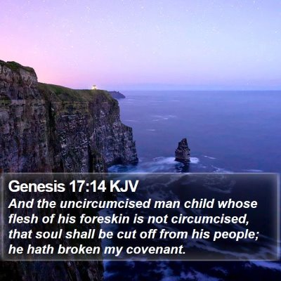 Genesis 17:14 KJV Bible Verse Image