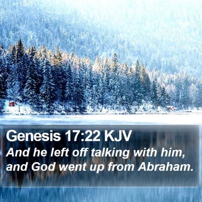 Genesis 17:22 KJV Bible Verse Image