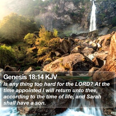 Genesis 18:14 KJV Bible Verse Image