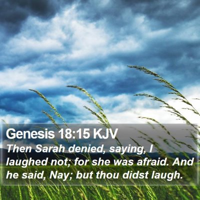 Genesis 18:15 KJV Bible Verse Image