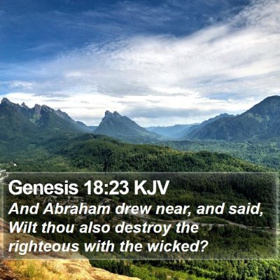 Genesis 18:23 KJV Bible Verse Image