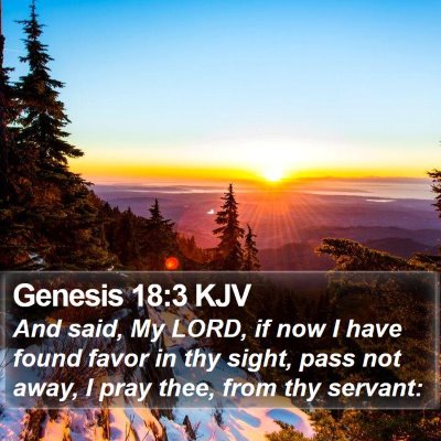 Genesis 18:3 KJV Bible Verse Image