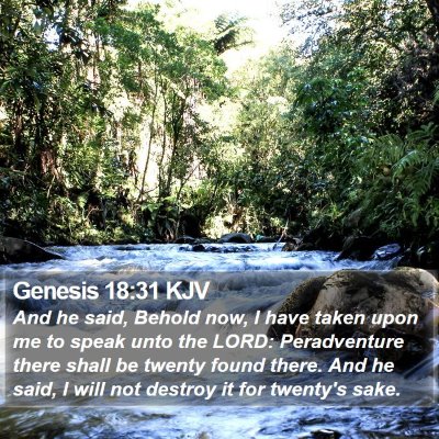 Genesis 18:31 KJV Bible Verse Image
