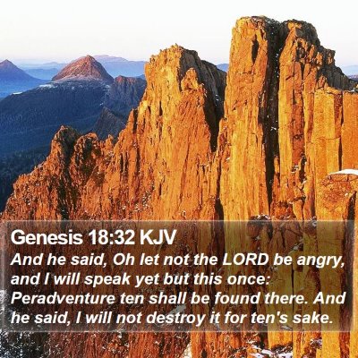 Genesis 18:32 KJV Bible Verse Image