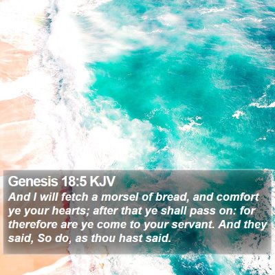 Genesis 18:5 KJV Bible Verse Image