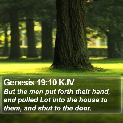 Genesis 19:10 KJV Bible Verse Image