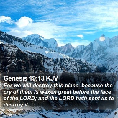 Genesis 19:13 KJV Bible Verse Image
