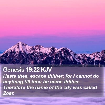 Genesis 19:22 KJV Bible Verse Image