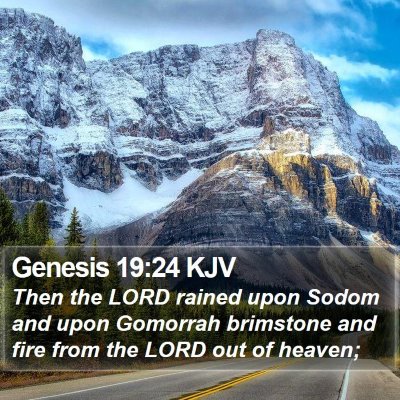 Genesis 19:24 KJV Bible Verse Image