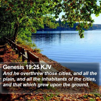 Genesis 19:25 KJV Bible Verse Image