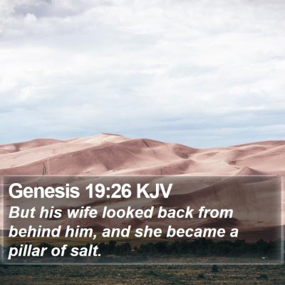 Genesis 19:26 KJV Bible Verse Image