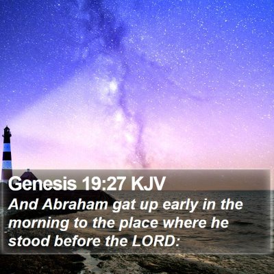 Genesis 19:27 KJV Bible Verse Image