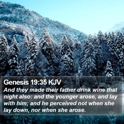 Genesis 19:35 KJV Bible Verse Image