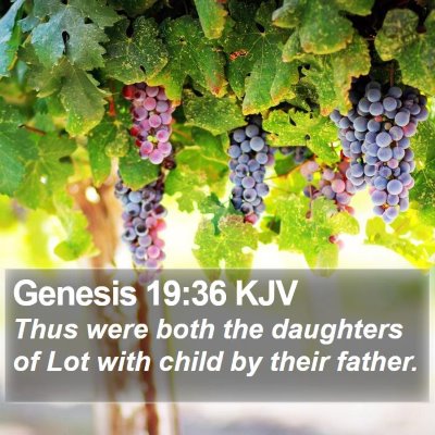 Genesis 19:36 KJV Bible Verse Image