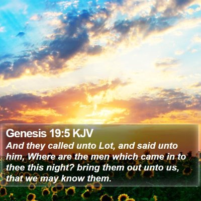 Genesis 19:5 KJV Bible Verse Image