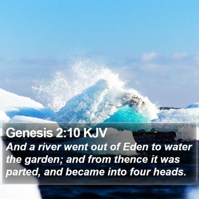 Genesis 2:10 KJV Bible Verse Image