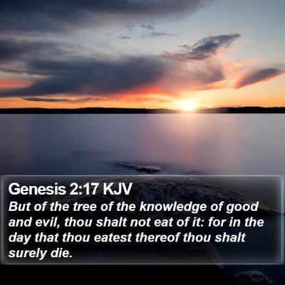 Genesis 2:17 KJV Bible Verse Image