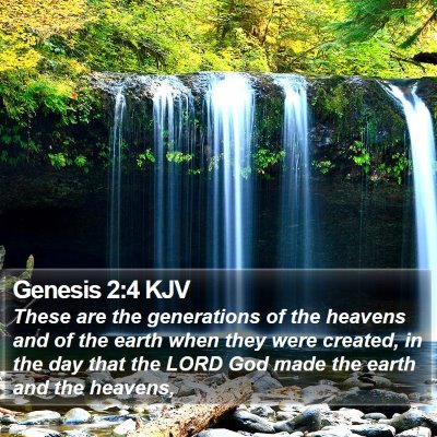 Genesis 2:4 KJV Bible Verse Image