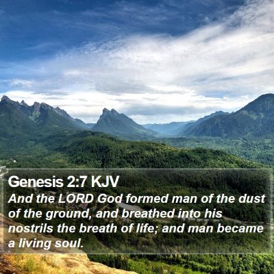 Genesis 2:7 KJV Bible Verse Image