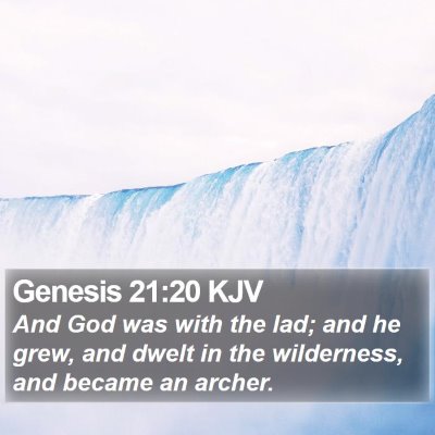 Genesis 21:20 KJV Bible Verse Image