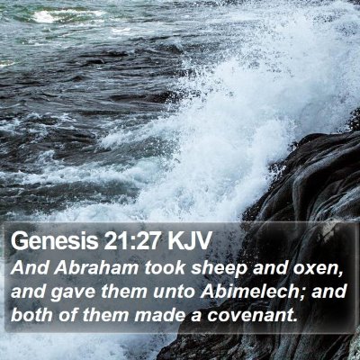 Genesis 21:27 KJV Bible Verse Image