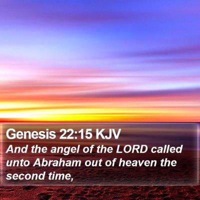 Genesis 22:15 KJV Bible Verse Image